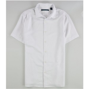 Perry Ellis Mens Cotton Viscose Dobby Button Up Shirt - 1 of 2