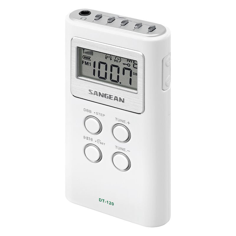 Sangean® Portable Pocket AM/FM Digital Clock Radio, 3 of 6