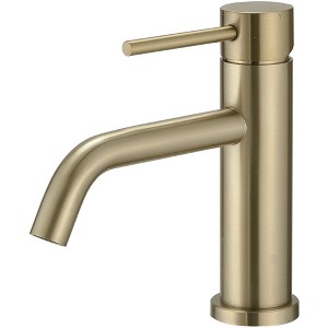 BWE Single Hole Single Handle Bathroom Faucet With Deck Plate - 1 of 4