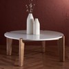 Garcia Marble Top Round Coffee Table - SFV2306 - Safavieh Couture - 2 of 4