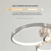 Dolonm Gold Crystal Chandeliers, Round Semi Flush Mount Chandelier Light Fixture,Large Contemporary Luxury Ceiling Lighting - 4 of 4