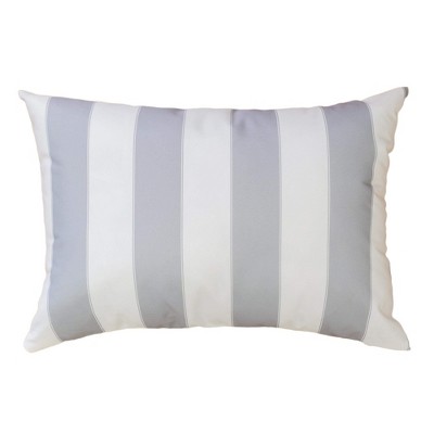 TopComfy Support Pillow Outdoor Water Resistant Soft Cozy for Patio and Indoors, Silver, 17"*17"*10"