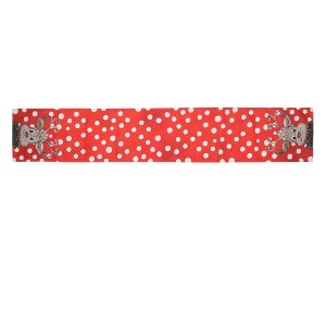 Unique Bargains Christmas Table Runner White Green 72"x13" 1 Pc - 1 of 4