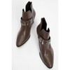 Kenda Brown Buckle Block Heel Boot (Women) | Prologue Shoes - 3 of 4
