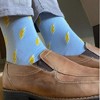 Lightning Bolt Patterned Socks (Men's Sizes Adult Large) from the Sock Panda - image 4 of 4