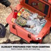 SOZT Red 55 qt. Portable Chest Cooler, Leak-Proof Outdoor Insulated Cooler with Handle and Wheels for Camping, Beach, Boat - 3 of 4