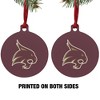 Texas State University Logo Aluminum Holiday Christmas Tree Ornament - 2 of 4