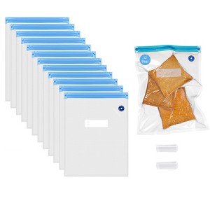 Basicwise Handheld Vacuum Sealer with Reusable Bags – Airtight Food Storage, Sous Vide, Fridge Prep & Kitchen Organization - 1 of 4