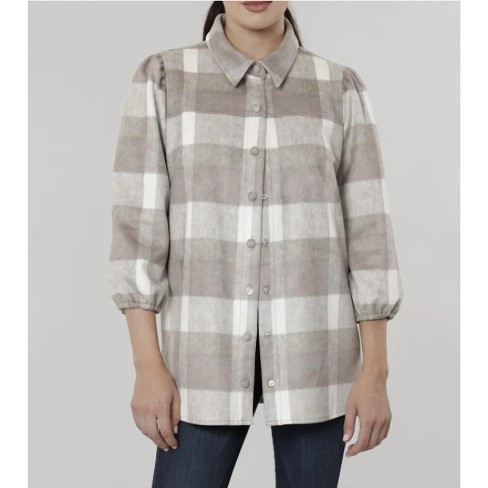 Women's PLAID SHACKET - DOLCE CABO - image 1 of 4