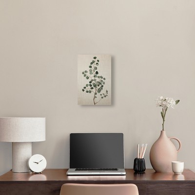 Eucalyptus Embroidery Botanical Art Prints Canvas Wall Art, 15" x 10"