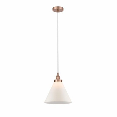 Cone - 1 Light Mini Pendant In Industrial Style-14.75 Inches Tall and 12 Inches Wide