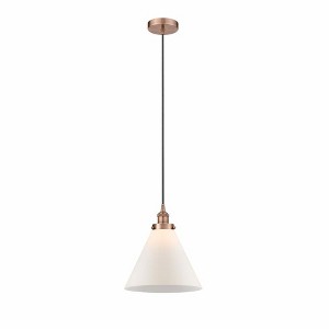 Cone - 1 Light Mini Pendant In Industrial Style-14.75 Inches Tall and 12 Inches Wide - 1 of 1