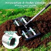 Lawn Leveling Rake - 17"x10" Aluminum Roller, 61" Adjustable Handle, Heavy-Duty Stainless Steel for Garden/Golf/Farm - 3 of 4