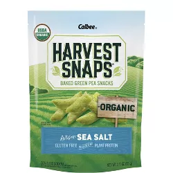 Harvest Snaps Organic Artisan Sea Salt Baked Green Pea Snacks  - 3oz