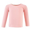 Hudson Baby Infant Girl Thermal Long Sleeve Tees 5pk, Acorn Botanical - 4 of 4