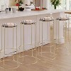 Kings Brand Furniture 4-Pack Stack Stools, Upholstered w/Metal Legs Backless Stackable  Bar and Counter Height Stool, Dining Room Kitchen Chairs - 2 of 4