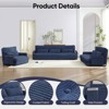 Mjkone Muti-Functional Folding Sofa Bed,Floor Sofa Bed Set,Lazy Sofa with Pillows,6 Position Adjustable Backrest - 2 of 4