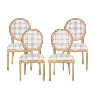 Set of 4 Phinnaeus French Country Fabric Dining Chairs - Christopher Knight Home - 1 of 4