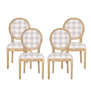 Set of 4 Phinnaeus French Country Fabric Dining Chairs - Christopher Knight Home