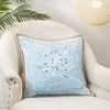 Saro Lifestyle Oceanic Octo-Hug Poly Filled Throw Pillow, Blue, 20"x20" - image 3 of 3