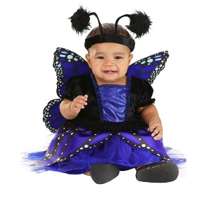 HalloweenCostumes.com Girl's Infant Blue Butterfly Costume | Bug Costumes - 1 of 2