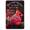Dicksons Then Sings My Soul Cardinal, Red/Black 3.8 x 2.5 Inch Laminated Cardstock Pocket Card Bookmark; Pack of 12 - 2 of 2