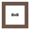 PosterPalooza | 8x8 Wide Barnwood Picture Frame, UV Acrylic, 6 Finishes - Grey, Brown, White, and Black - 2 of 4