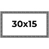 PosterPalooza | Panoramic Distressed Black Picture Frame - UV Acrylic, Foam Board Backing, Hanging Hardware - 2 of 4