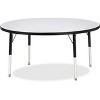 Jonti-Craft Berries Elementary Height Color Edge Round Table (48 x 48) in Black - 2 of 2