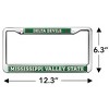 MVSU Delta Devils Logo Full Size Standard License Plate Metal Frame - 4 of 4