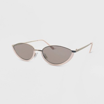 Women&#39;s Metal Oval Sunglasses - Wild Fable&#8482; Nude Gold