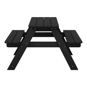 WestinTrends Malibu Outdoor Patio Kids HDPE Plastic Picnic Bench Table - 1 of 4
