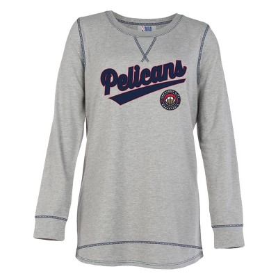 New Era Women's New Orleans Pelicans Blue Logo Long Sleeve Shirt, XL