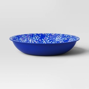 34oz Plastic Terrazzo Candid Cobalt Cereal Bowl Blue - Room Essentials™ - 1 of 3
