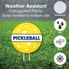 Big Dot of Happiness Let's Rally - Pickleball - Yard Sign and Outdoor Lawn Decorations - Birthday or Retirement Party Yard Signs - Set of 8 - 3 of 4