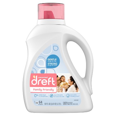 Image of Dreft Family Friendly Unscented Liquid Baby laundry Detergent - 92 fl oz