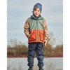 Deux par Deux Boy 3-In-1 Mid-Season Outerwear Set Gray, Beige, Orange, and Sage - 2 of 4