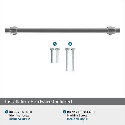 Polished Chrome Traditional Cabinet Drawer Pull with Mounting Hardware