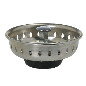 Unique Bargains Water Drain Disposal Basin Disposal Stopper Kitchen Sinks Silver Tone 2.9" Dia 2 Pcs - 1 of 4