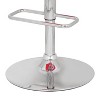 Red adjustable swivel stool - 4 of 4