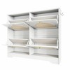 Maliang Tipping Bucket Shoe Cabinet with 4 Flip Drawers, Entryway Shoe Organizer, Freestanding Shoe Rack with 2 Hooks for Hallway - 3 of 4