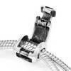 Black Bow Jewelry Sterling Silver & Blue Crystal Twisted Bar Adjustable Starter Bracelet - 3 of 4