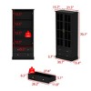 FUFU&GAGA Glass - Door Storage Cabinet Bookcase: Display & Organize – Perfect for Home Display Cabinet - 4 of 4