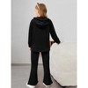 Girls Corduroy Tracksuit Sets Hoodie Tracksuits Girls Athletic Sets 2 Piece Sport Outfits Hoodie Sweatshirts with Bootcut Pants - 2 of 4