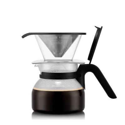 Bodum Rio 4c 16oz Dripper Set Pour Over Coffee Maker Black: 4 Cup Manual Drip Coffee Maker, BPA-Free, Dishwasher-Safe - Thumbnail 2