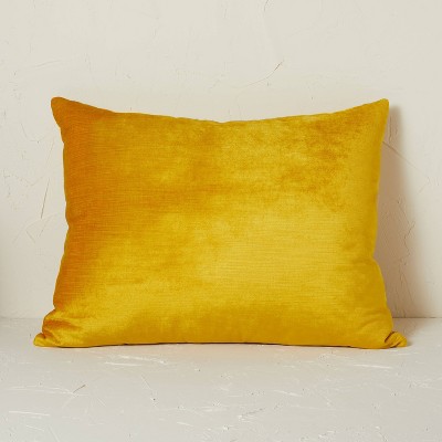 20" x 26" Standard Vintage Velvet Decorative Throw Pillow Gold - Opalhouse™ designed with Jungalow™