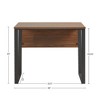 PAGED Computer Desk Modern Minimalist Home Office Desk with Three Built-in Cubbies, Writing Desk for Living Room - 3 of 4
