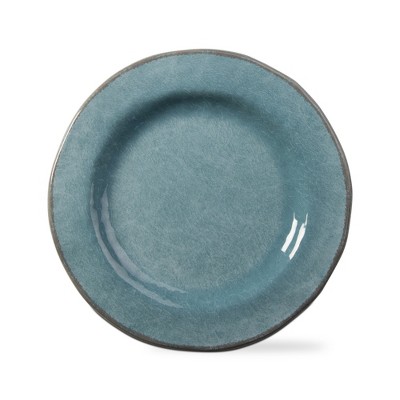 tag Veranda Aqua Melamine Dinner Plates Set of 4 11 Inch Dishwasher Safe Everyday Dining Plates