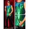 Lars Amadeus Men's Sleeveless Round Neck Glitter Disco Sparkly Metallic Party Tank Top - 4 of 4