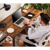 CAVINAS Home Office Desk 40" L Modern Computer Desk with 2 Storage Drawers, Shelf and Hook for Study, Work - 2 of 4